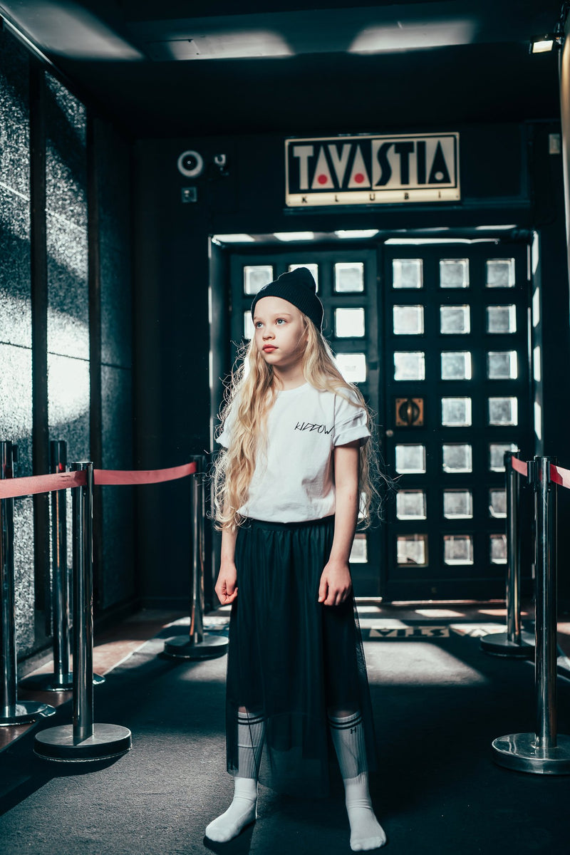 KIDDOW TULLE SKIRT, BLACK