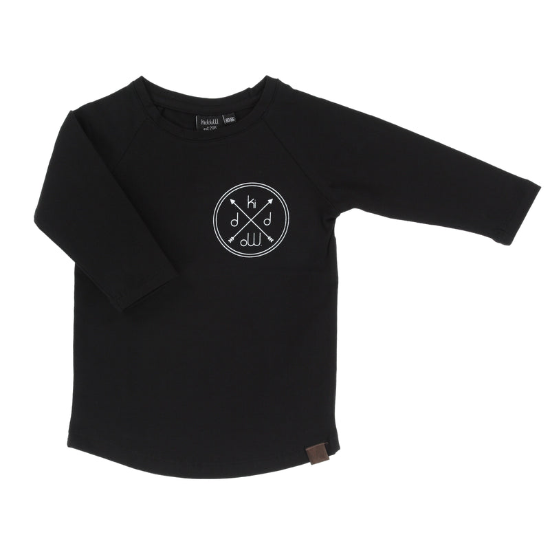 KIDDOW LS SHIRT, BLACK